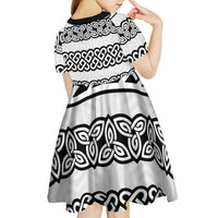 Ireland Celtic Pattern Kid Short Sleeve Dress Celtic Knot