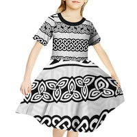 Ireland Celtic Pattern Kid Short Sleeve Dress Celtic Knot