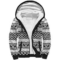 Ireland Celtic Pattern Sherpa Hoodie Celtic Knot