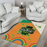 Ireland Irish Leprechaun with Shamrock Area Rug Ireland 17th March Saint Patrick's Day
