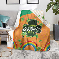 Ireland Irish Leprechaun with Shamrock Blanket Ireland 17th March Saint Patrick's Day