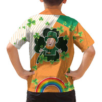 Ireland Irish Leprechaun with Shamrock Family Matching Tank Maxi Dress and Hawaiian Shirt Ireland 17th March Saint Patrick's Day