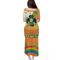 Ireland Irish Leprechaun with Shamrock Puletasi Ireland 17th March Saint Patrick's Day