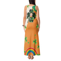 Ireland Irish Leprechaun with Shamrock Tank Maxi Dress Ireland 17th March Saint Patrick's Day