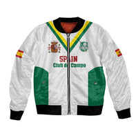 Custom Spain Field Hockey Bomber Jacket Club de Campo Sporty Style