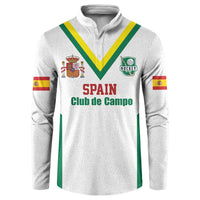 Custom Spain Field Hockey Button Sweatshirt Club de Campo Sporty Style