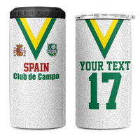 Custom Spain Field Hockey 4 in 1 Can Cooler Tumbler Club de Campo Sporty Style