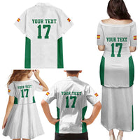 Custom Spain Field Hockey Family Matching Puletasi and Hawaiian Shirt Club de Campo Sporty Style