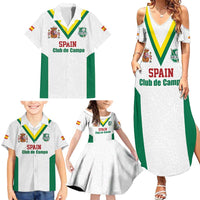 Custom Spain Field Hockey Family Matching Summer Maxi Dress and Hawaiian Shirt Club de Campo Sporty Style