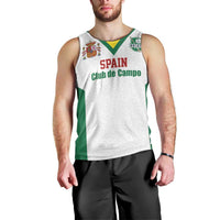 Custom Spain Field Hockey Men Tank Top Club de Campo Sporty Style