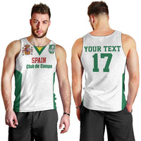 Custom Spain Field Hockey Men Tank Top Club de Campo Sporty Style