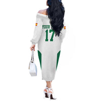 Custom Spain Field Hockey Off The Shoulder Long Sleeve Dress Club de Campo Sporty Style