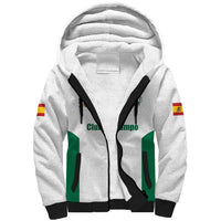 Custom Spain Field Hockey Sherpa Hoodie Club de Campo Sporty Style