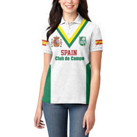Custom Spain Field Hockey Women Polo Shirt Club de Campo Sporty Style