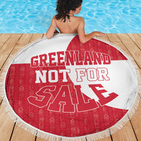 Greenland Not For Sale Beach Blanket Polar Bear
