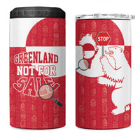 Greenland Not For Sale 4 in 1 Can Cooler Tumbler Polar Bear