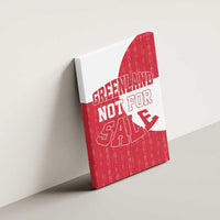 Greenland Not For Sale Canvas Wall Art Polar Bear