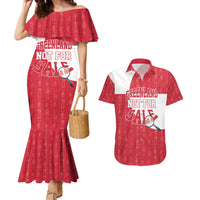 Greenland Not For Sale Couples Matching Mermaid Dress and Hawaiian Shirt Polar Bear