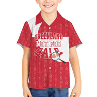 Greenland Not For Sale Family Matching Puletasi and Hawaiian Shirt Polar Bear