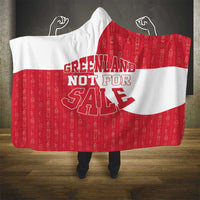 Greenland Not For Sale Hooded Blanket Polar Bear