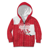 Greenland Not For Sale Kid Hoodie Polar Bear