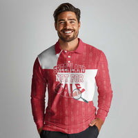 Greenland Not For Sale Long Sleeve Polo Shirt Polar Bear