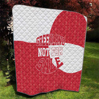 Greenland Not For Sale Quilt Polar Bear