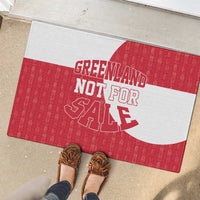 Greenland Not For Sale Rubber Doormat Polar Bear