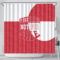 Greenland Not For Sale Shower Curtain Polar Bear