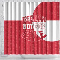 Greenland Not For Sale Shower Curtain Polar Bear