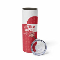 Greenland Not For Sale Skinny Tumbler Polar Bear