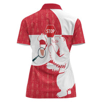 Greenland Not For Sale Women Polo Shirt Polar Bear