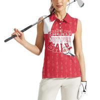 Greenland Not For Sale Women Sleeveless Polo Shirt Polar Bear