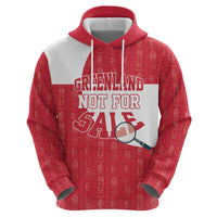Greenland Not For Sale Zip Hoodie Polar Bear