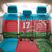 Custom Azerbaijan Football Back Car Seat Cover Azerbaijan Pattern Buta
