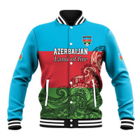 Custom Azerbaijan Football Baseball Jacket Azerbaijan Pattern Buta