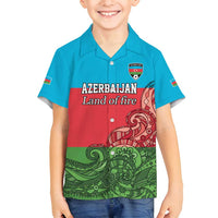 Custom Azerbaijan Football Family Matching Puletasi and Hawaiian Shirt Azerbaijan Pattern Buta