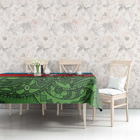 Custom Azerbaijan Football Tablecloth Azerbaijan Pattern Buta