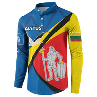 Lithuania Alytus County Button Sweatshirt Alytaus Apskritis Coat of Arms