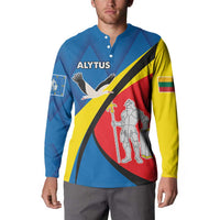 Lithuania Alytus County Button Sweatshirt Alytaus Apskritis Coat of Arms
