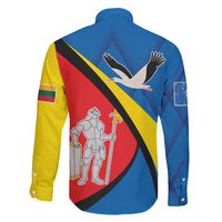 Lithuania Alytus County Family Matching Short Sleeve Bodycon Dress and Hawaiian Shirt Alytaus Apskritis Coat of Arms