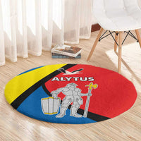 Lithuania Alytus County Round Carpet Alytaus Apskritis Coat of Arms LT17 - Wonder Print Shop