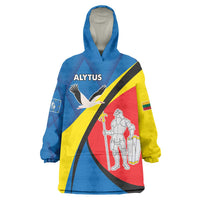 Lithuania Alytus County Wearable Blanket Hoodie Alytaus Apskritis Coat of Arms LT17 - Wonder Print Shop