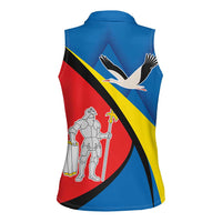 Lithuania Alytus County Women Sleeveless Polo Shirt Alytaus Apskritis Coat of Arms LT17 - Wonder Print Shop