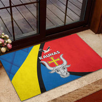 Lithuania Kaunas County Rubber Doormat Kauno Apskritis Coat of Arms LT17 - Wonder Print Shop