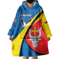 Lithuania Kaunas County Wearable Blanket Hoodie Kauno Apskritis Coat of Arms LT17 - Wonder Print Shop