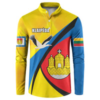 Lithuania Klaipeda Country Button Sweatshirt Klaipedos Apskritis Coat of Arms - Wonder Print Shop