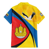 Lithuania Klaipeda Country Family Matching Mermaid Dress and Hawaiian Shirt Klaipedos Apskritis Coat of Arms - Wonder Print Shop