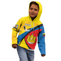 Lithuania Klaipeda Country Kid Hoodie Klaipedos Apskritis Coat of Arms - Wonder Print Shop
