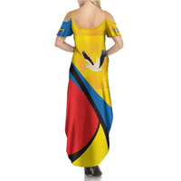 Lithuania Klaipeda Country Summer Maxi Dress Klaipedos Apskritis Coat of Arms - Wonder Print Shop
